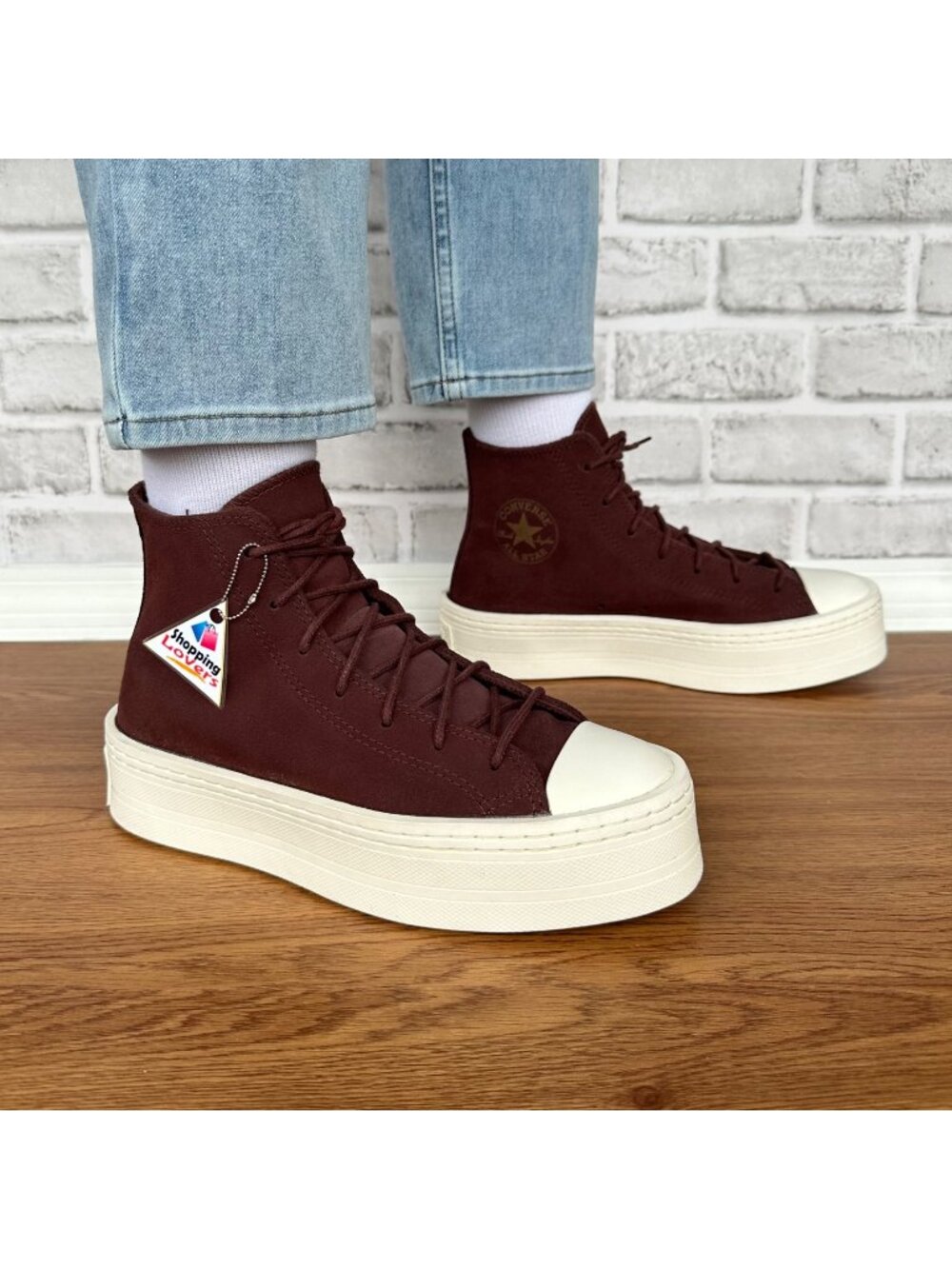 Converse Chuck Taylor Lift Platform Hi Suede Fleece Lining 8.5 Wmn Shoes A06783C